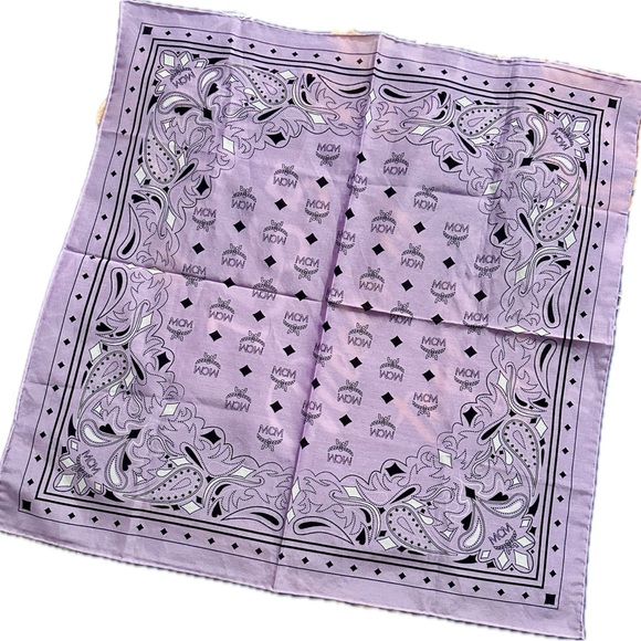 MCM Accessories - MCM Bandana Monogram Print Scarf (COA)